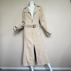 Jennifer Lopez Cream Corduroy Dress